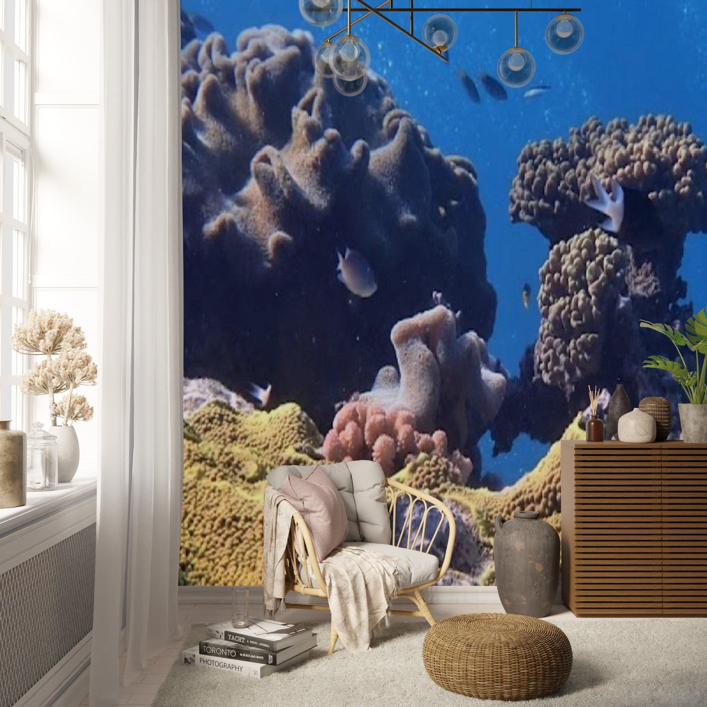 Wallpaper - The Rich Ocean Life in Australia - Easy Peel & Stick - Green Forest Home