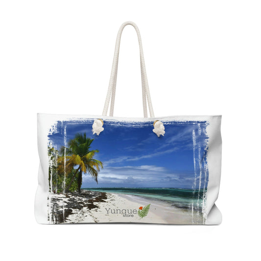 Weekender Bag - Carry around a Paradise - remote Mona island puerto rico - Green Forest Home