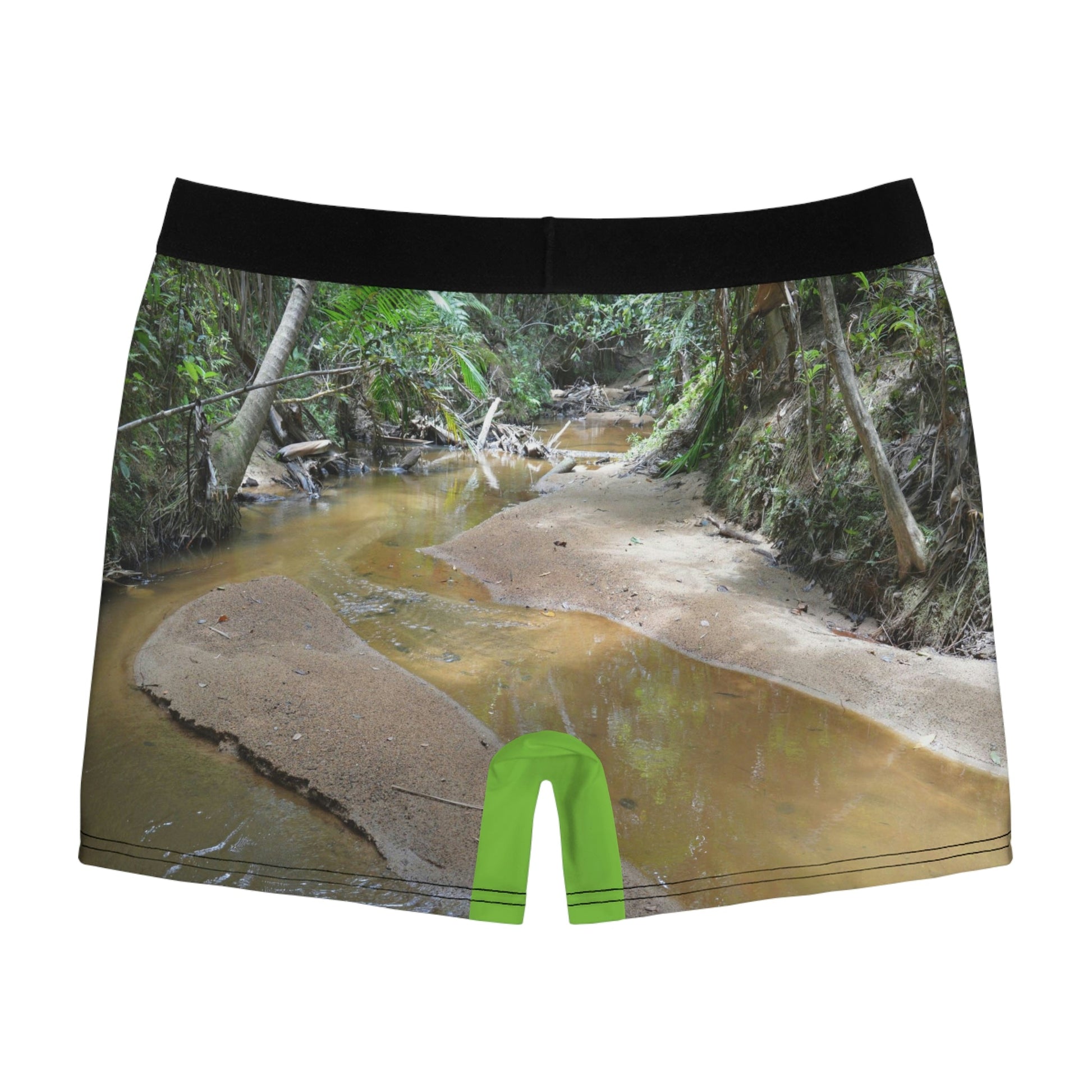 Wild - Men's Boxer Briefs - Yunque rain forest rivers explorations - Holy Spirit River - Green Forest Home