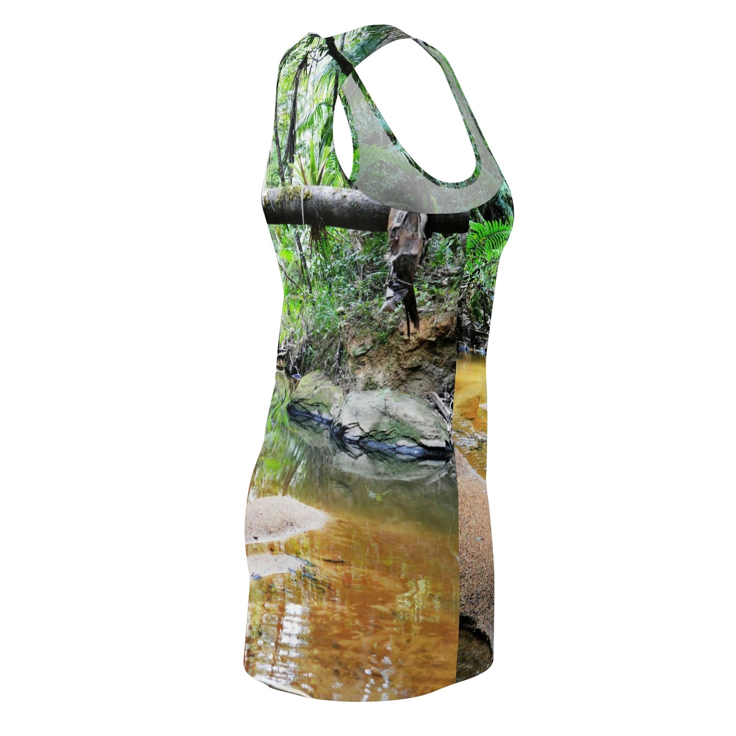 Women's Cut & Sew Racerback Dress - Holy Spirit river explorations - El Yunque rainforest PR - Green Forest Home