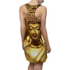 Women's Cut & Sew Racerback Dress - The Compassionate Buddha - Temple in Thailand - Green Forest Home